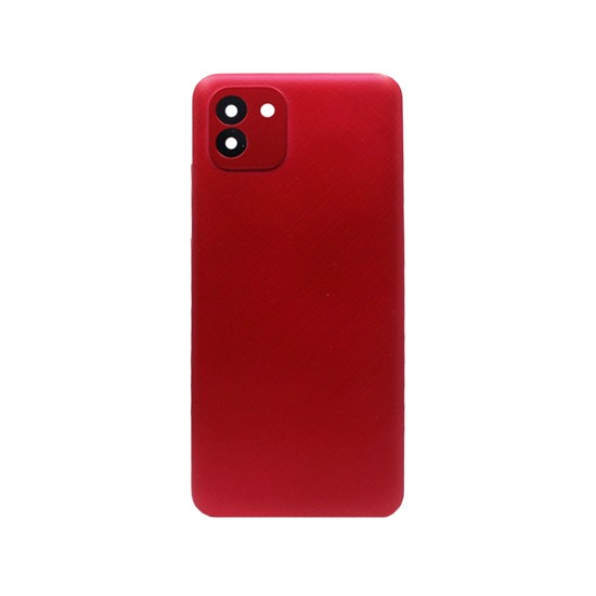 Back Cover+Camera Lens Samsung Galaxy A03/A035 Red Back Cover+Camera Lens Samsung Galaxy A03/A035 Red